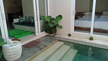 Luxury Villa, 2 Bedrooms, Non Smoking, Pool View | 2 bedrooms, soundproofing, bed sheets