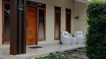 Villa de lujo, 2 habitaciones, para no fumadores, vista a la alberca | Terraza o patio