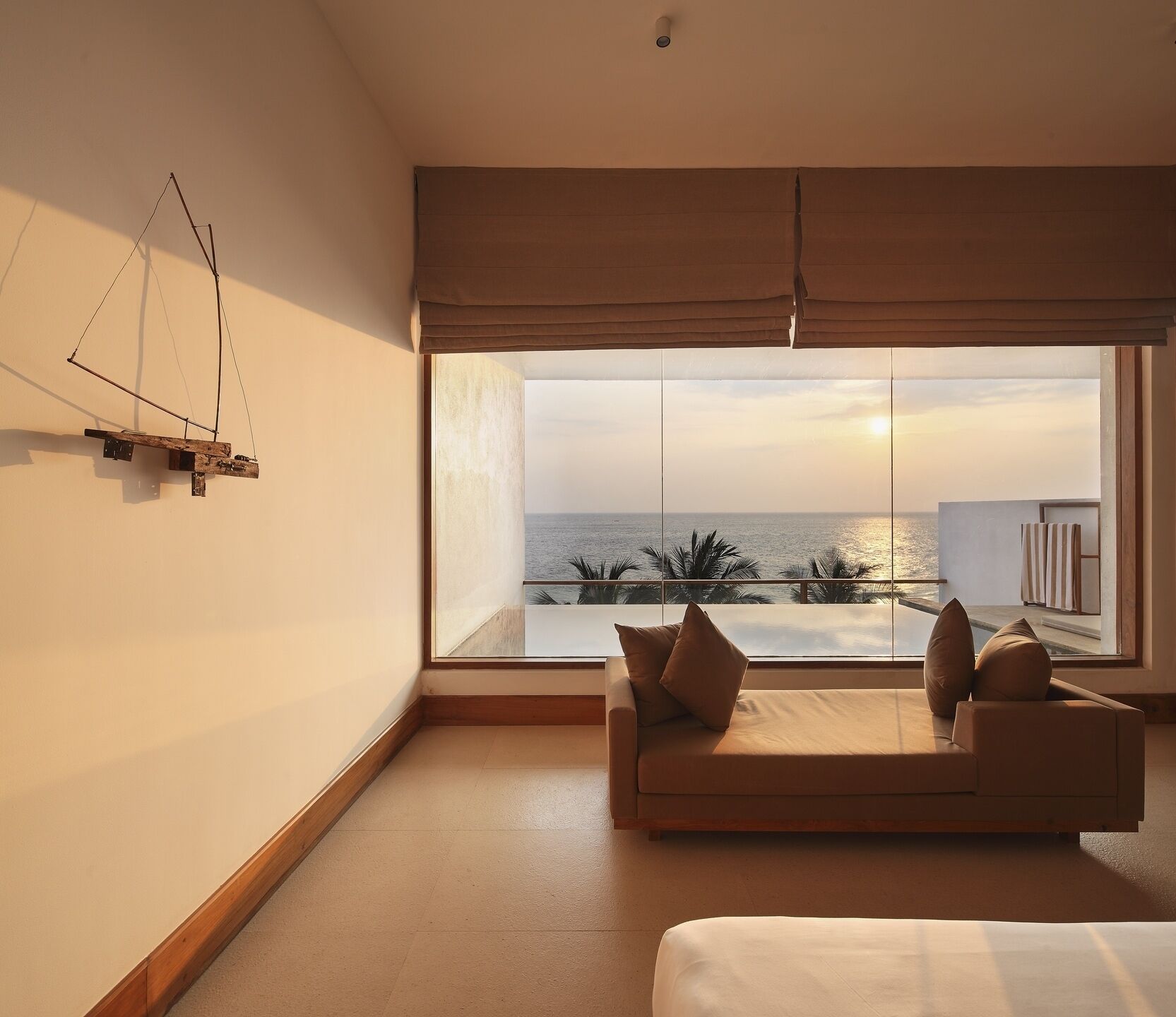 Suite Presidensial, 1 Tempat Tidur King, pemandangan samudra | Seprai premium, minibar, dan brankas