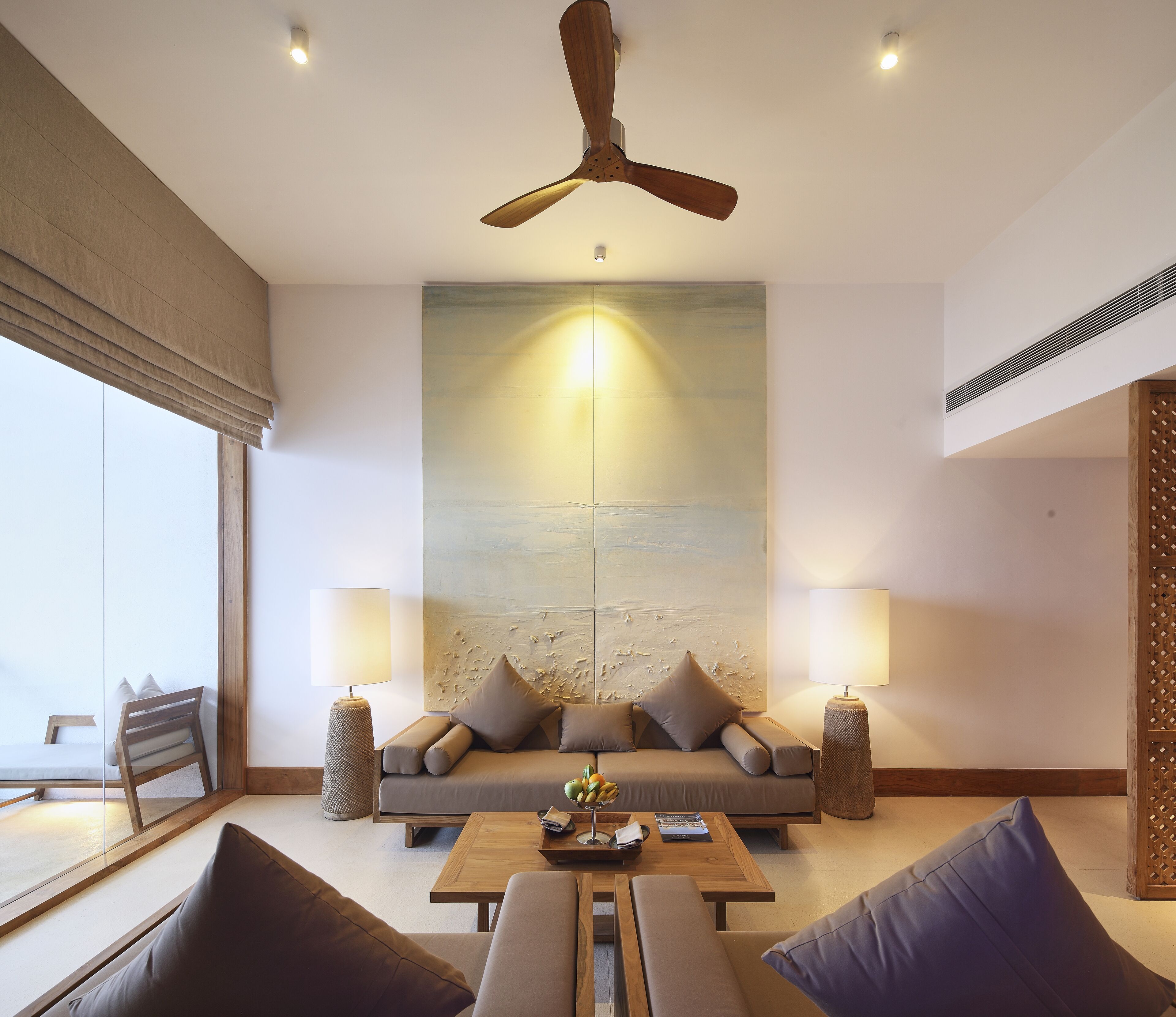 presidential suite, 1 king bed, ocean view | living area | flat-screen tv, ipod dock