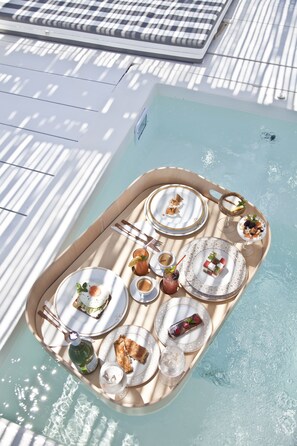 Luxury Suite, 1 Bedroom, Jetted Tub, Garden Area | Jetted bathtub - OW Andros - Luxury Suites (Andros)