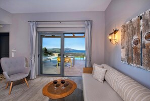 Villa with Private Pool | Living area | TV