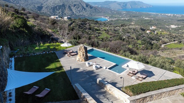 Grand Villa with Private Pool | View from property - Thea Villas Complex (Apokoronas)