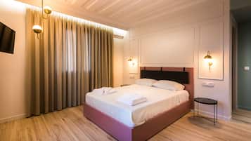 Premium bedding, in-room safe, desk, soundproofing