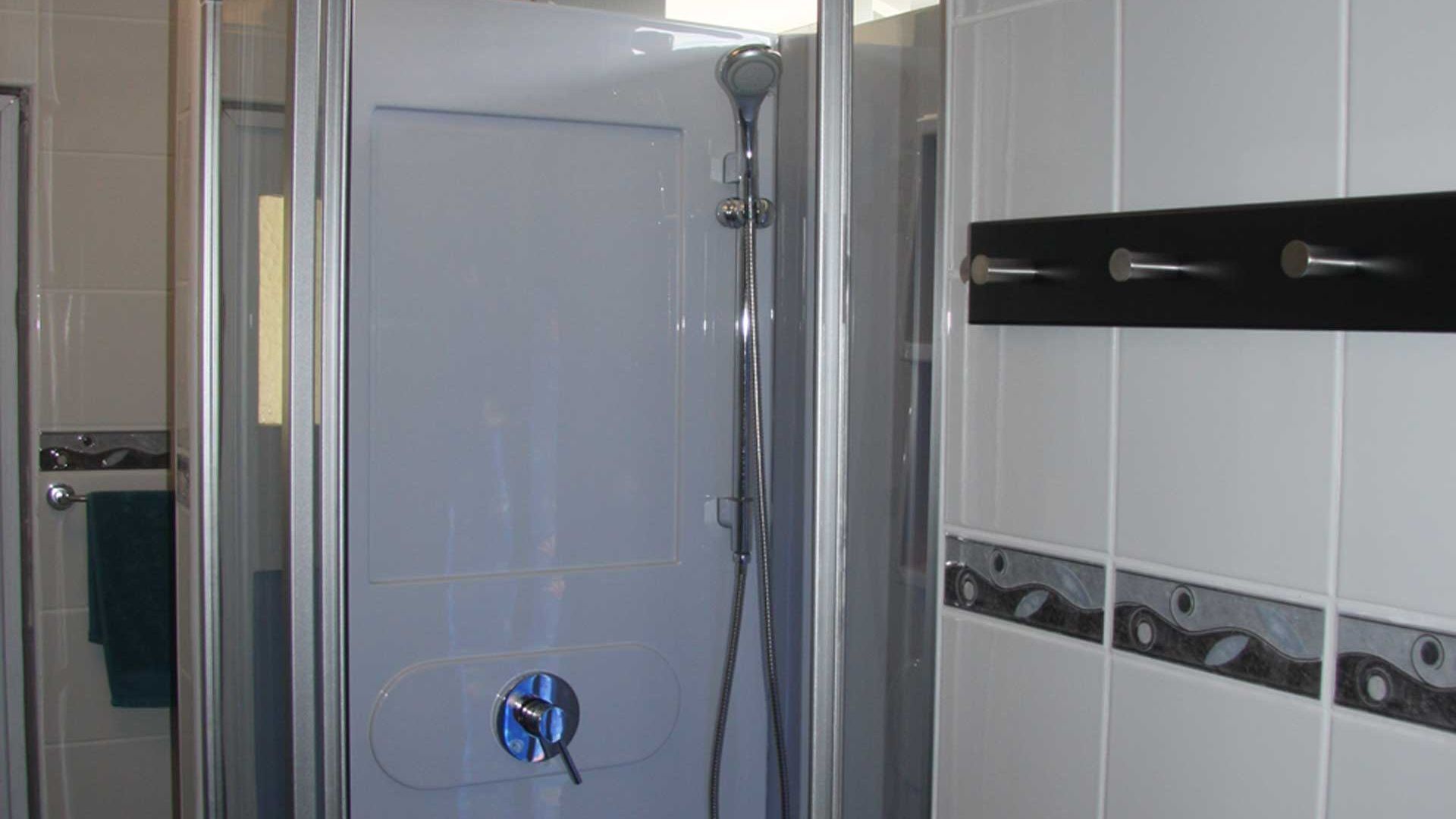 Hair dryer, towels