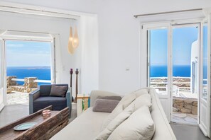 Una Smart TV, una chimenea, un reproductor de DVD, libros