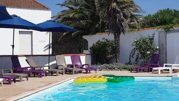 Piscine extérieure, piscine chauffée