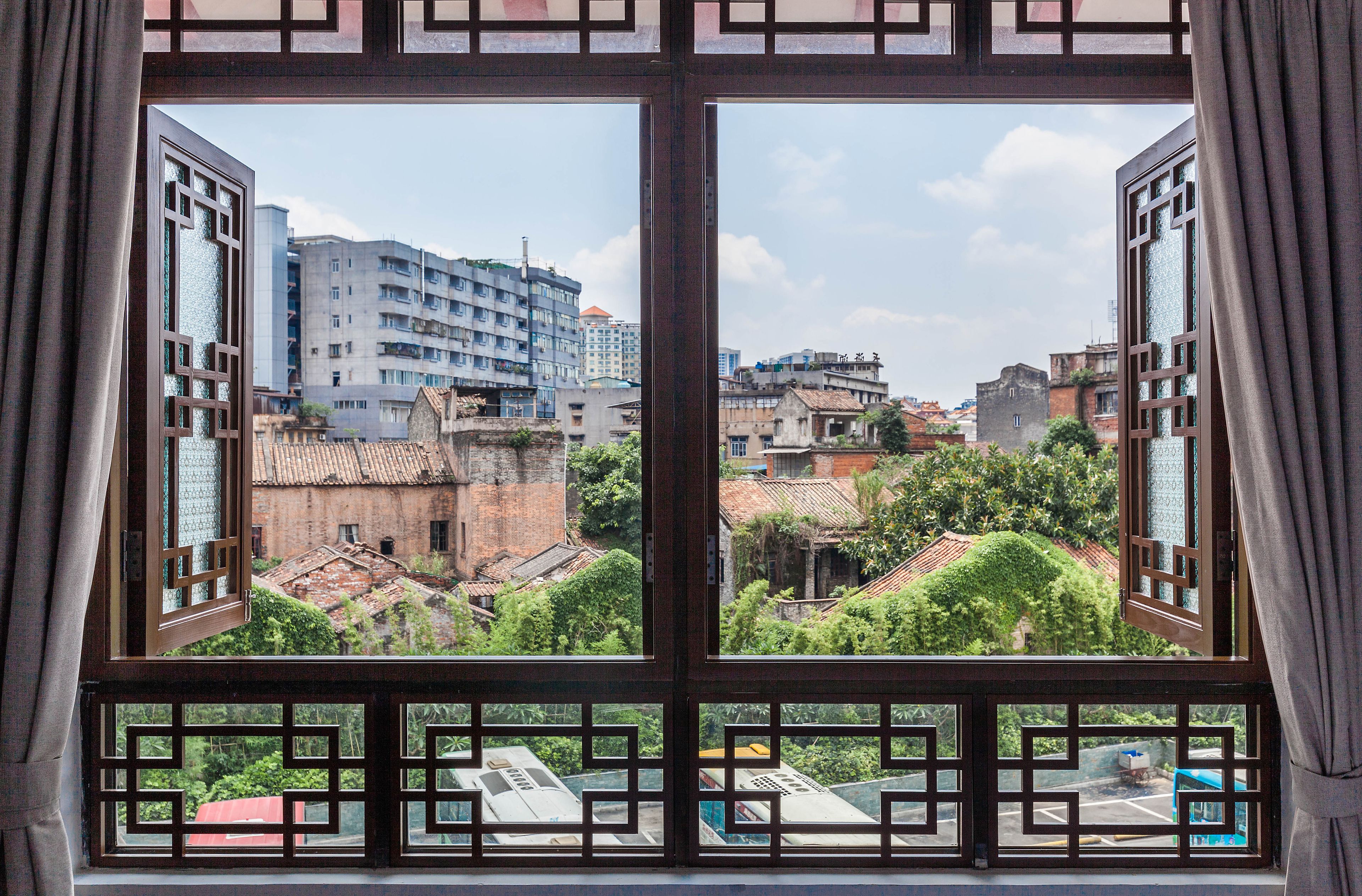 功夫主题双床房 | 城市景观