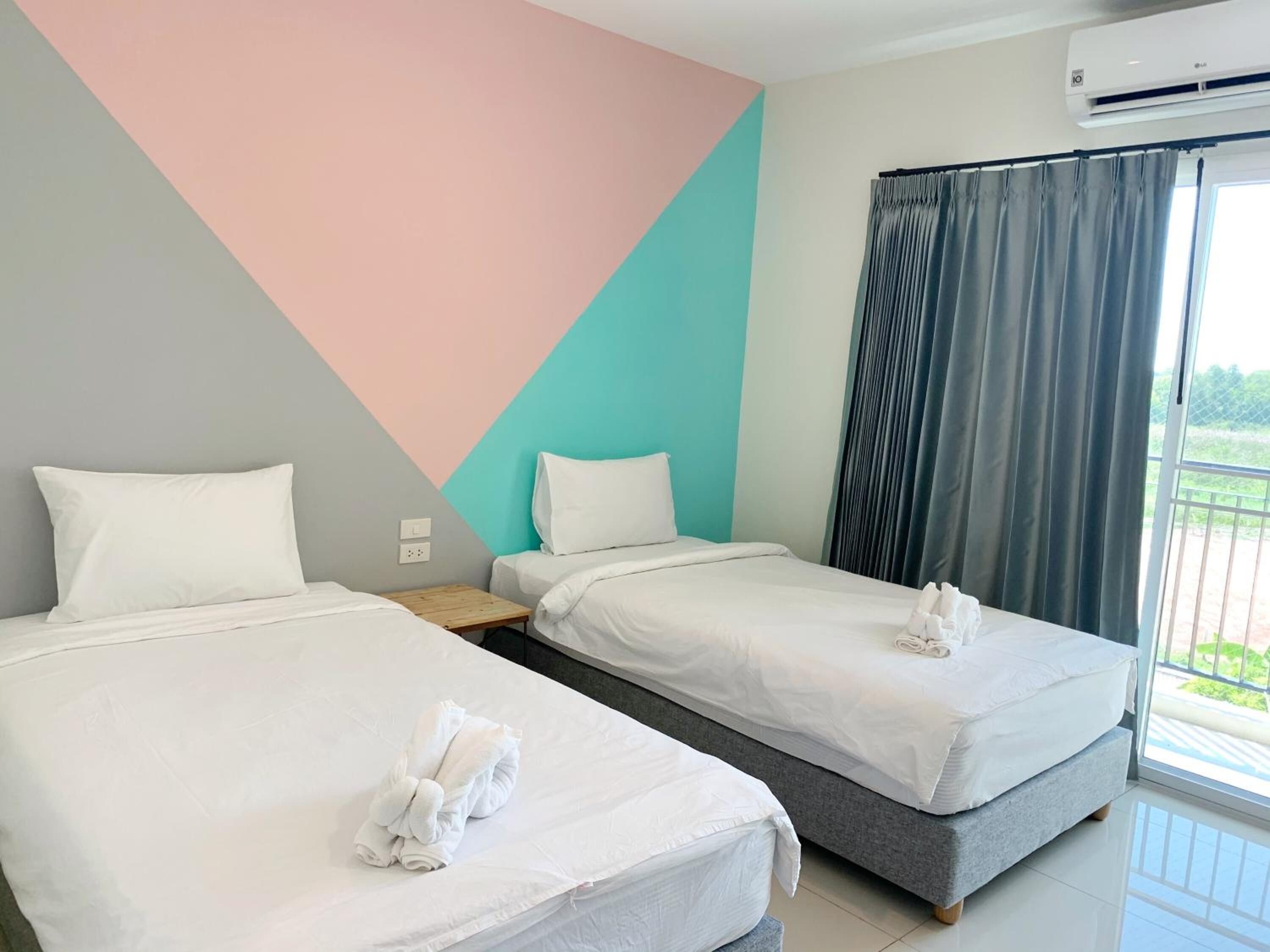 minibar, desk, blackout curtains, rollaway beds