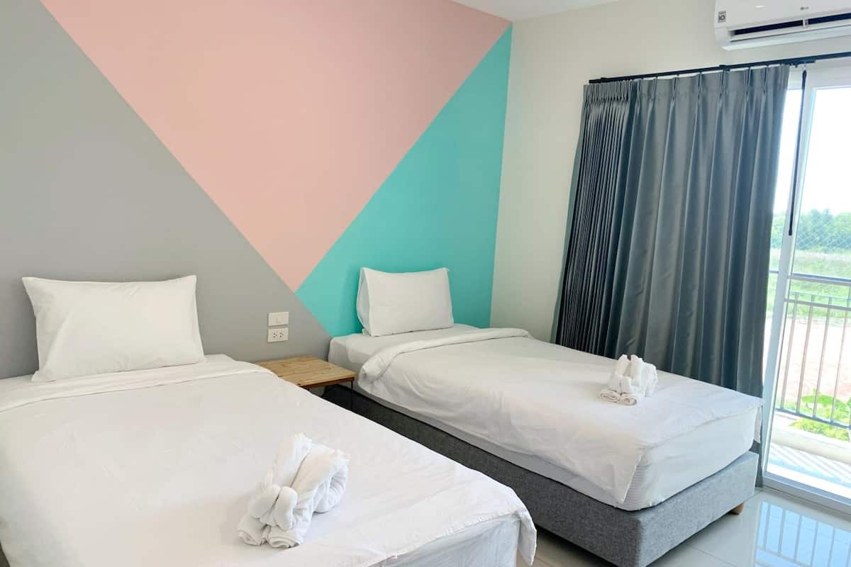 minibar, desk, blackout curtains, rollaway beds