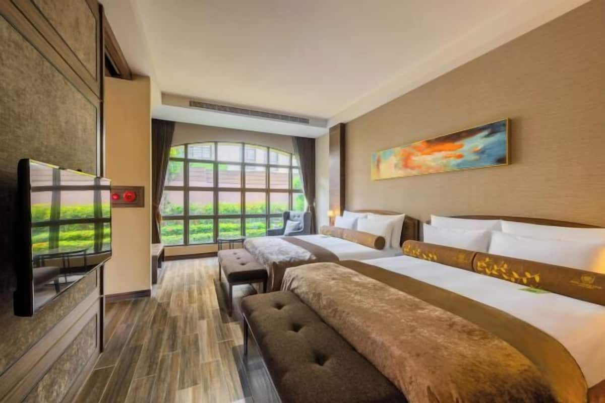 Premium bedding, down duvets, pillow-top beds, free minibar