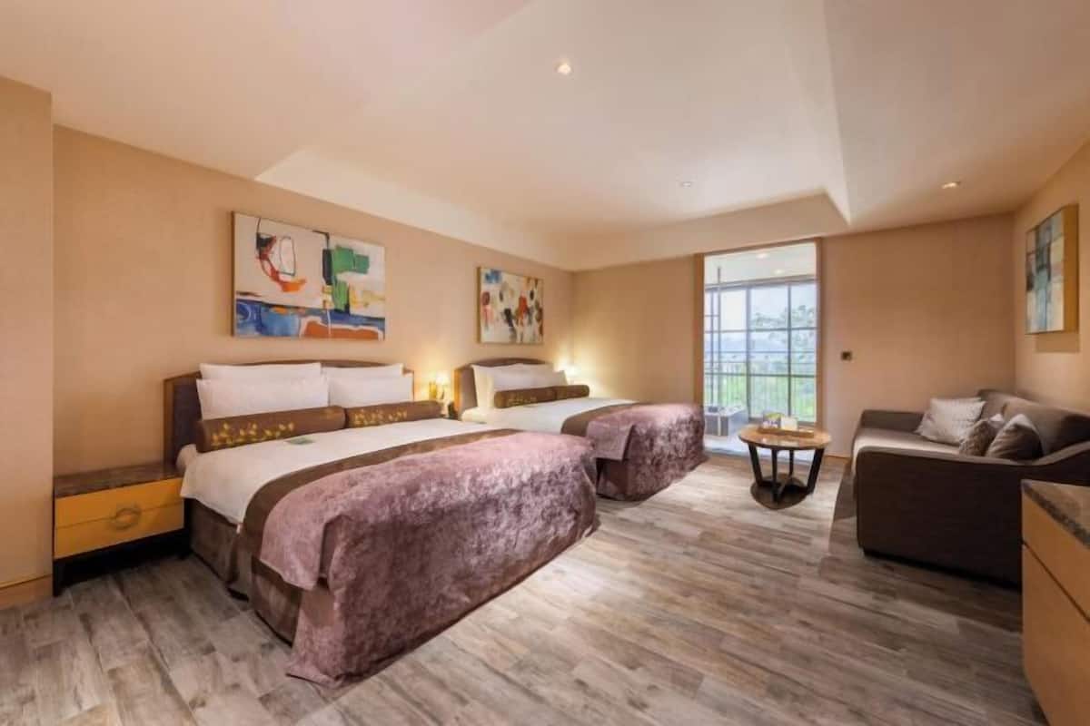 Premium bedding, down duvets, pillow-top beds, free minibar