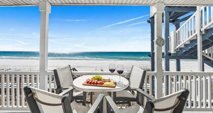 2 Beach Setups ☀️ 30A Beachfront Panoramic Ocean View, Private Beach w/ Direct Access ☀️