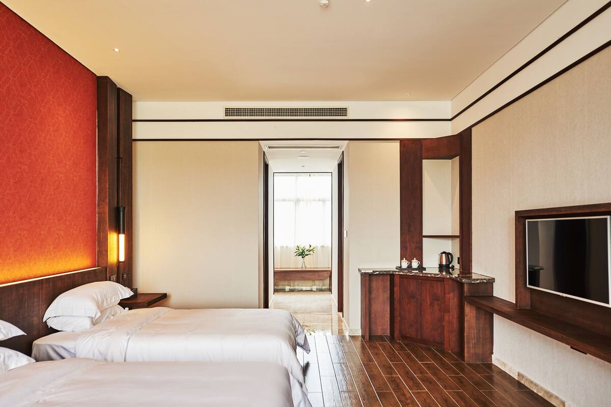 Standaard tweepersoonskamer | Luxe beddengoed, donsdekens, pillowtop-bedden, een gratis minibar