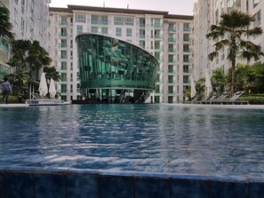 Outdoor pool - City Center Residence 1BR Pool View B705 (Pattaya)