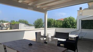 Penthouse, 1 Schlafzimmer | Terrasse/Patio