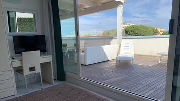 Penthouse, 1 chambre | Terrasse/Patio