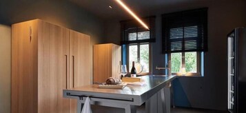 Geladeira, fogão, cooktop, lava-louças