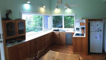 Microwave, stovetop, dishwasher