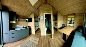 Superior Cabin, 2 Bedrooms, Sea View | Private kitchenette | Coffee/tea maker, electric kettle, eco-friendly cleaning products