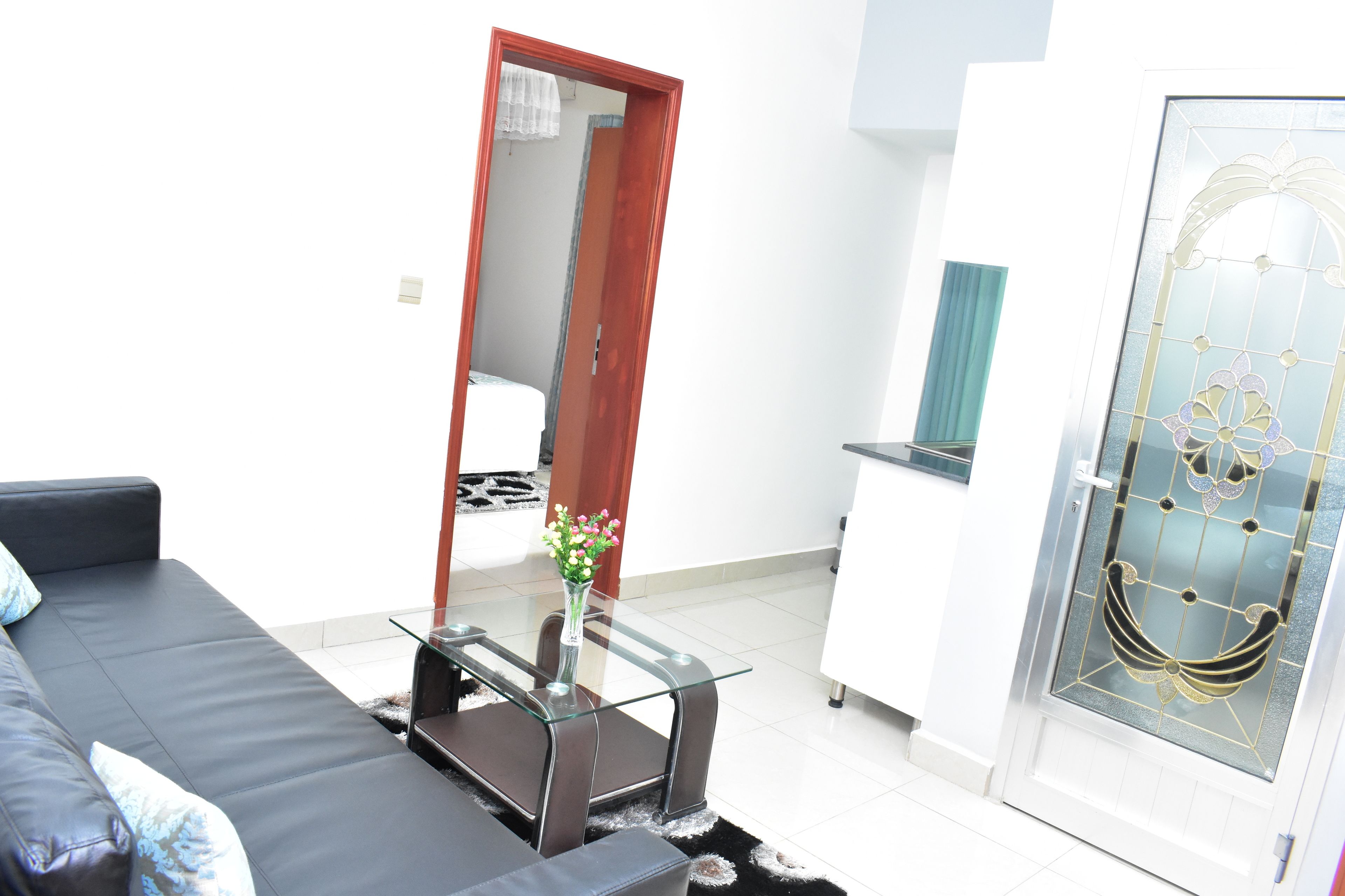 Deluxe Double Room, 1 Queen Bed, Balcony, City View | Living area | Flat-screen TV
