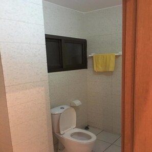 Comfort-huoneisto, 2 makuuhuonetta, jääkaappi ja mikroaaltouuni, kaupunkinäköala | Kylpyhuone | Suihku, pyyhkeet