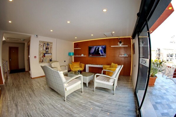 Sala de estar en el lobby