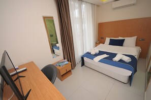 Economy Room, 1 Double Bed, Ground Floor | Minibar, in-room safe, soundproofing, free WiFi - Saatli Hotel (Cesme)