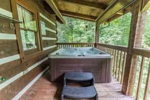 Cabin, 2 Bedrooms | Outdoor spa tub - A Slice Of Heaven 2 Bedroom Cabin by RedAwning (Sevierville)