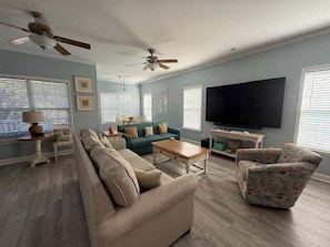 House, 4 Bedrooms | Living area | Smart TV - Gone To The Beach 4 Bedroom Home by RedAwning (Surfside Beach)