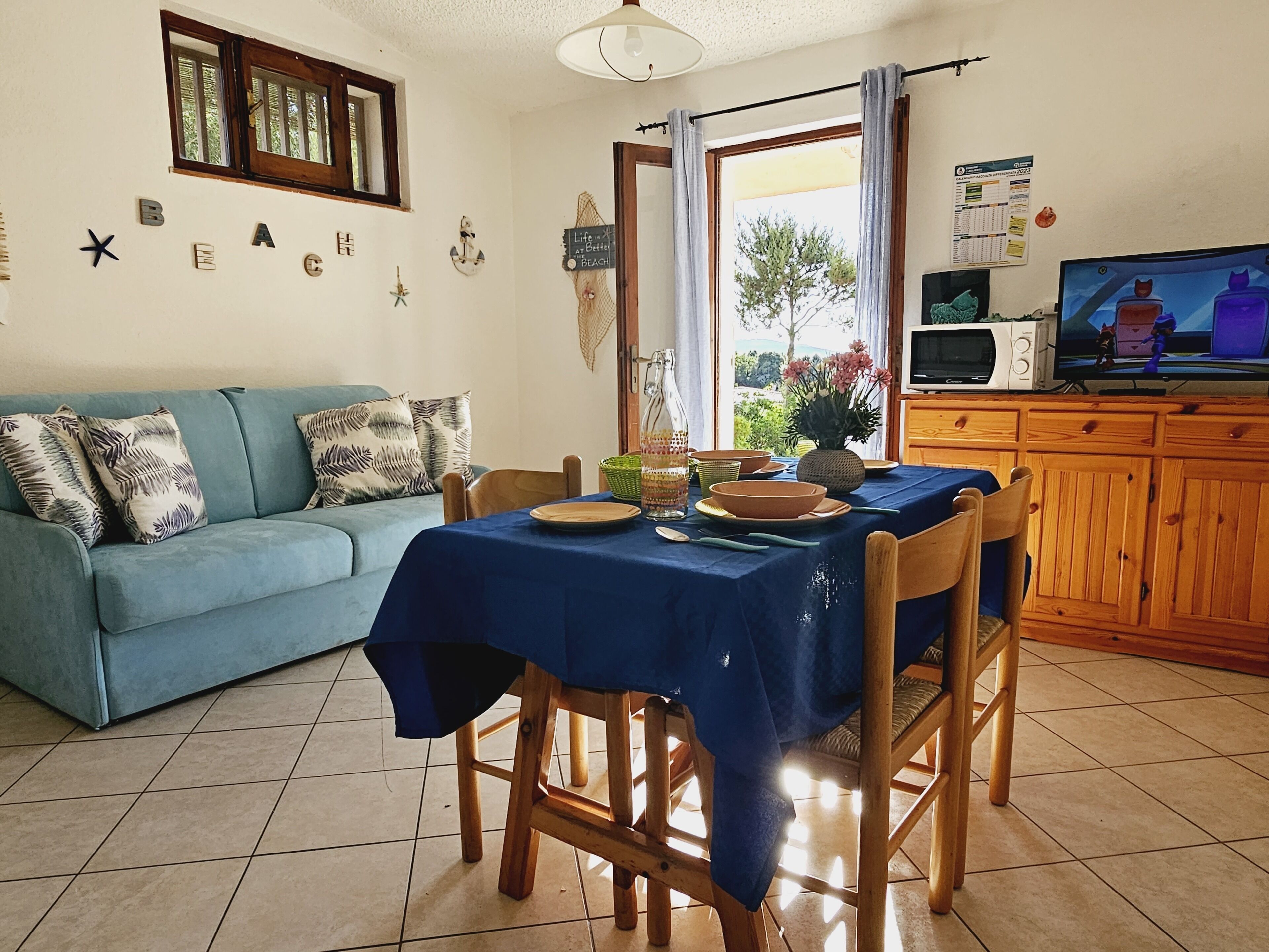 Apartment, 1 Bedroom | Living area | Flat-screen TV, ping pong