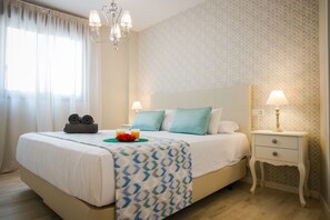Apartamento Confort, 1 habitación | 1 dormitorio, sábanas de algodón egipcio, ropa de cama de alta calidad