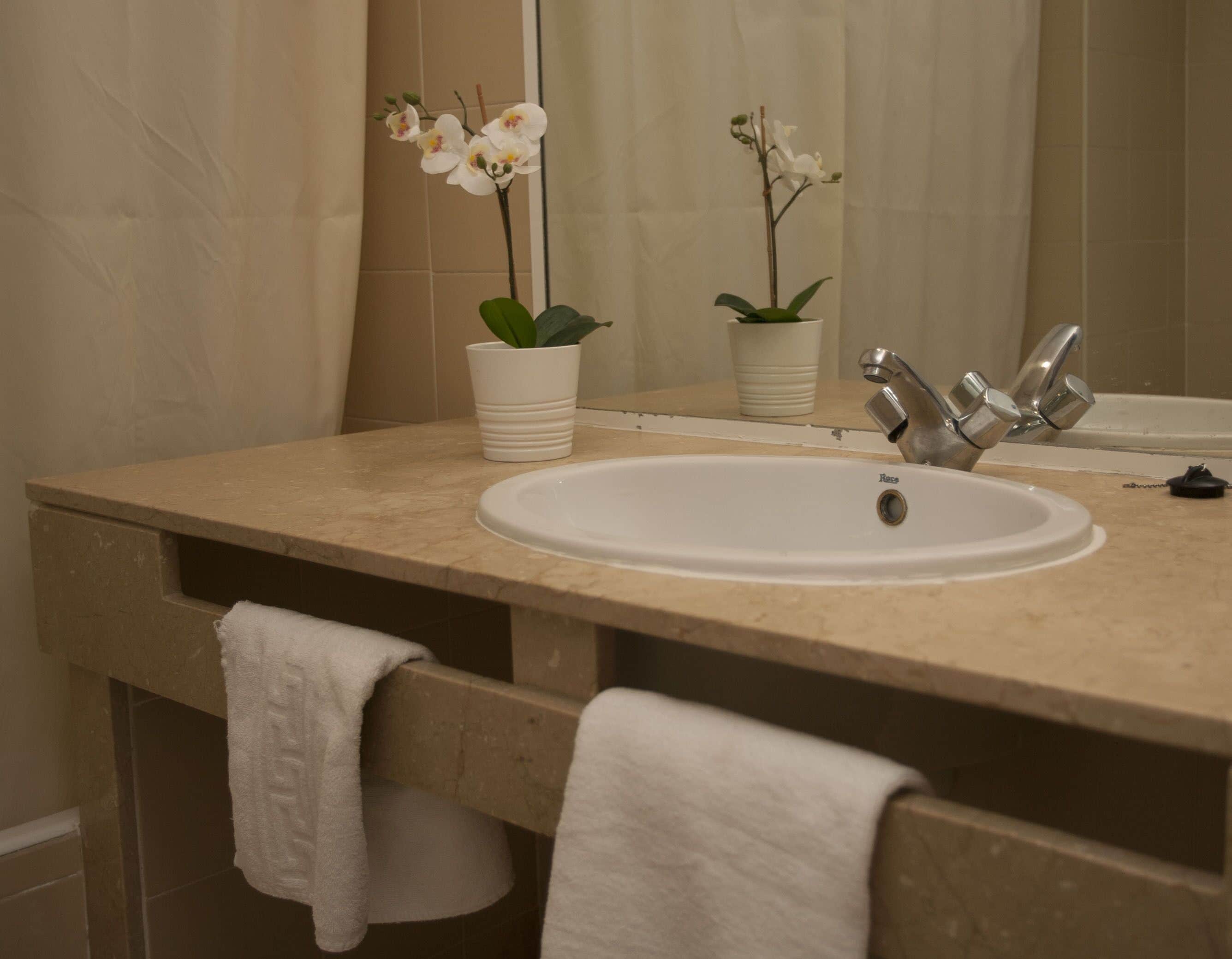 double room (without balcony) | bathroom | deep-soaking bathtub, free toiletries, hair dryer, towels