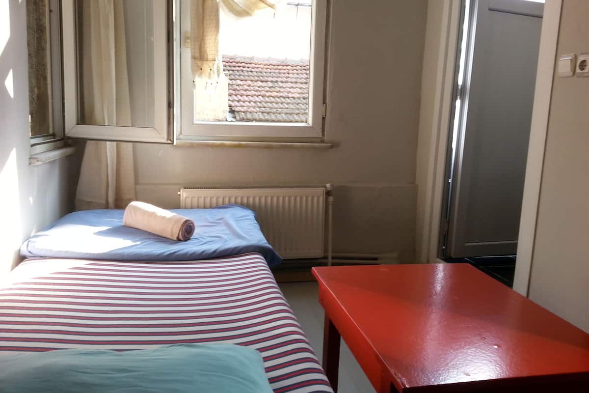Habitación estándar con 2 camas individuales, 2 camas individuales | Escritorio, tabla de planchar con plancha, wifi gratis y ropa de cama
