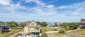 Flip Flop Inn - Duck, Carolina Dunes, 440 Yds to Beach, Sound View, Courtyard, Pool, Hot Tub