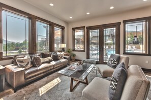 TV, fireplace, video games