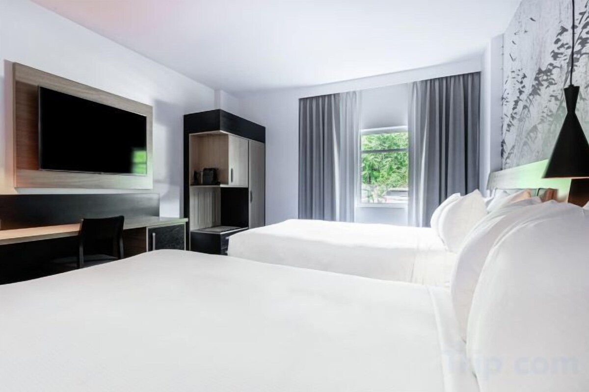 Premium bedding, down comforters, in-room safe, desk