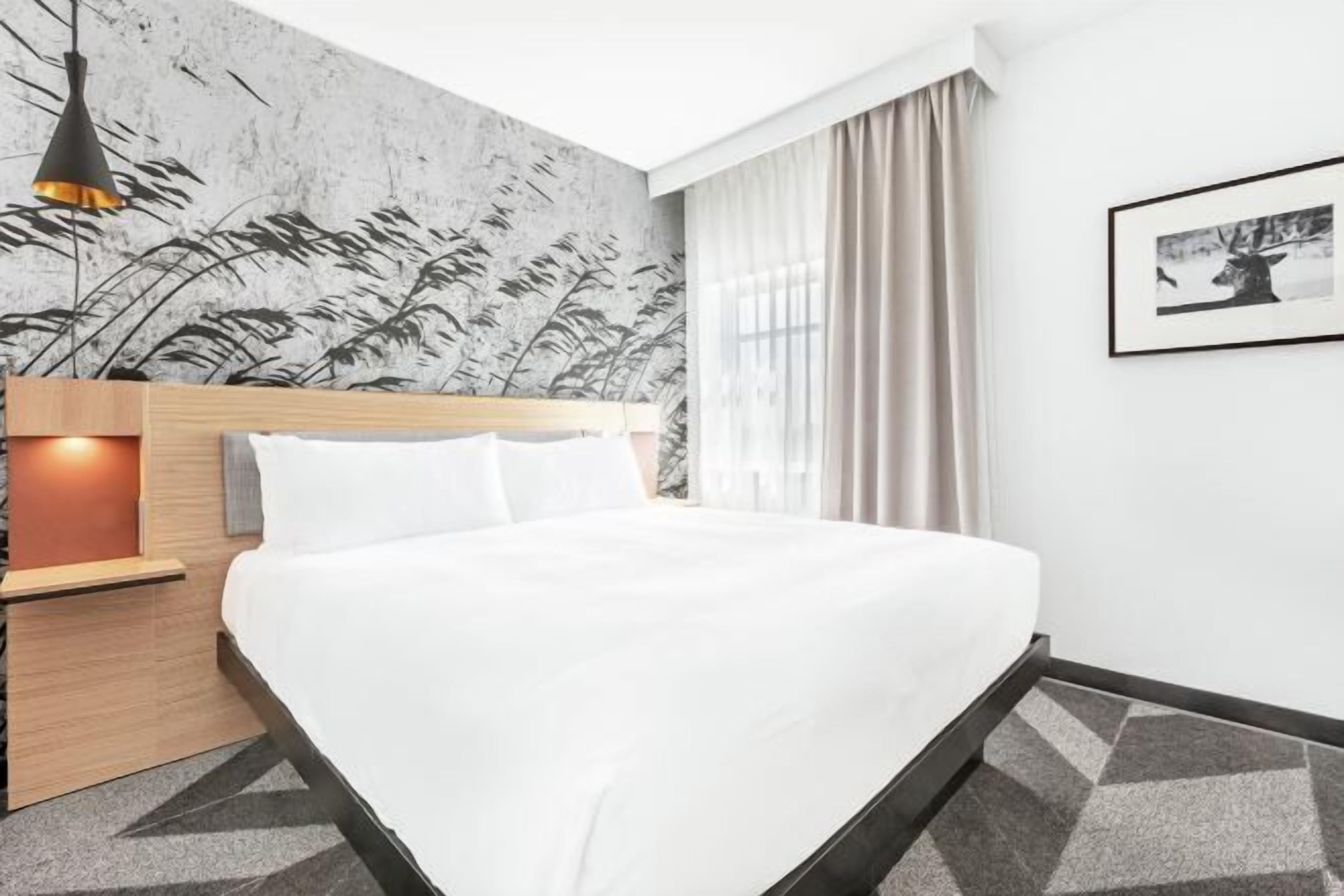 Premium bedding, down comforters, in-room safe, desk