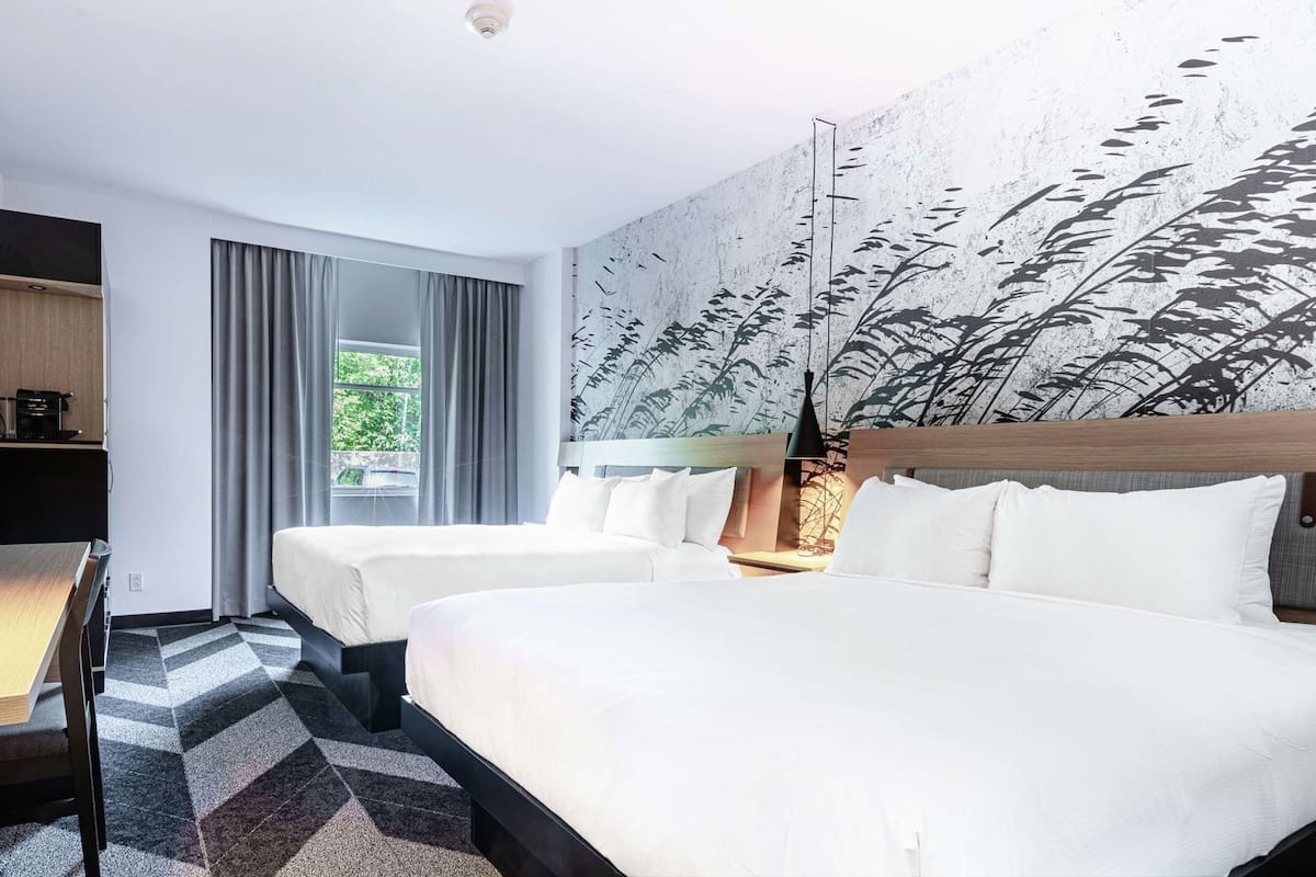 Premium bedding, down comforters, in-room safe, desk