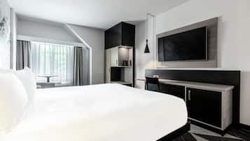 Premium bedding, down duvets, in-room safe, desk