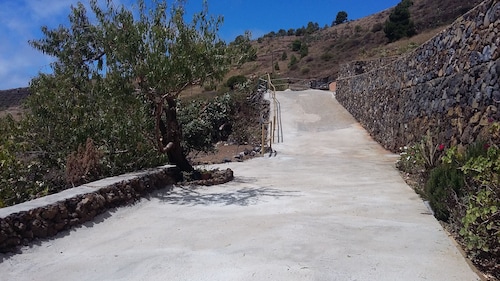 Traditional rural house, tranquility, landscape, renewable energy and WIFI