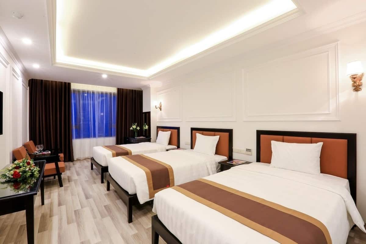 Minibar, in-room safe, desk, blackout curtains