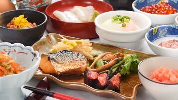 Dagelijks uitgebreid ontbijt (JPY 2200 per persoon)