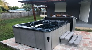 Terrace/patio - Routh'Tibou bungalow - Car rental possible (Petit Bourg)