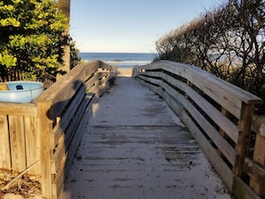 Beach Access NO PARKING (Secure Bicycles in this area)