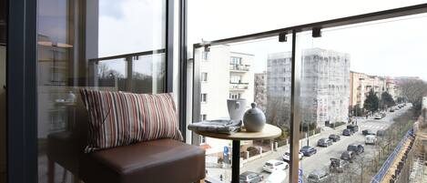 Suite estudio Deluxe, 2 habitaciones, cocina (Charlie Parker) | Balcón