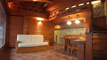 Luxury Apartment (Pietra - SPA included) | Living area | Flat-screen TV, Netflix