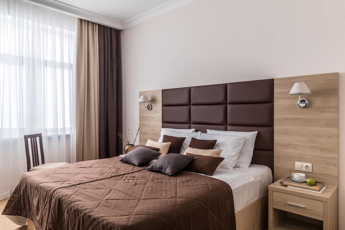 1 bilik tidur, peralatan tempat tidur premium, peti besi dalam bilik