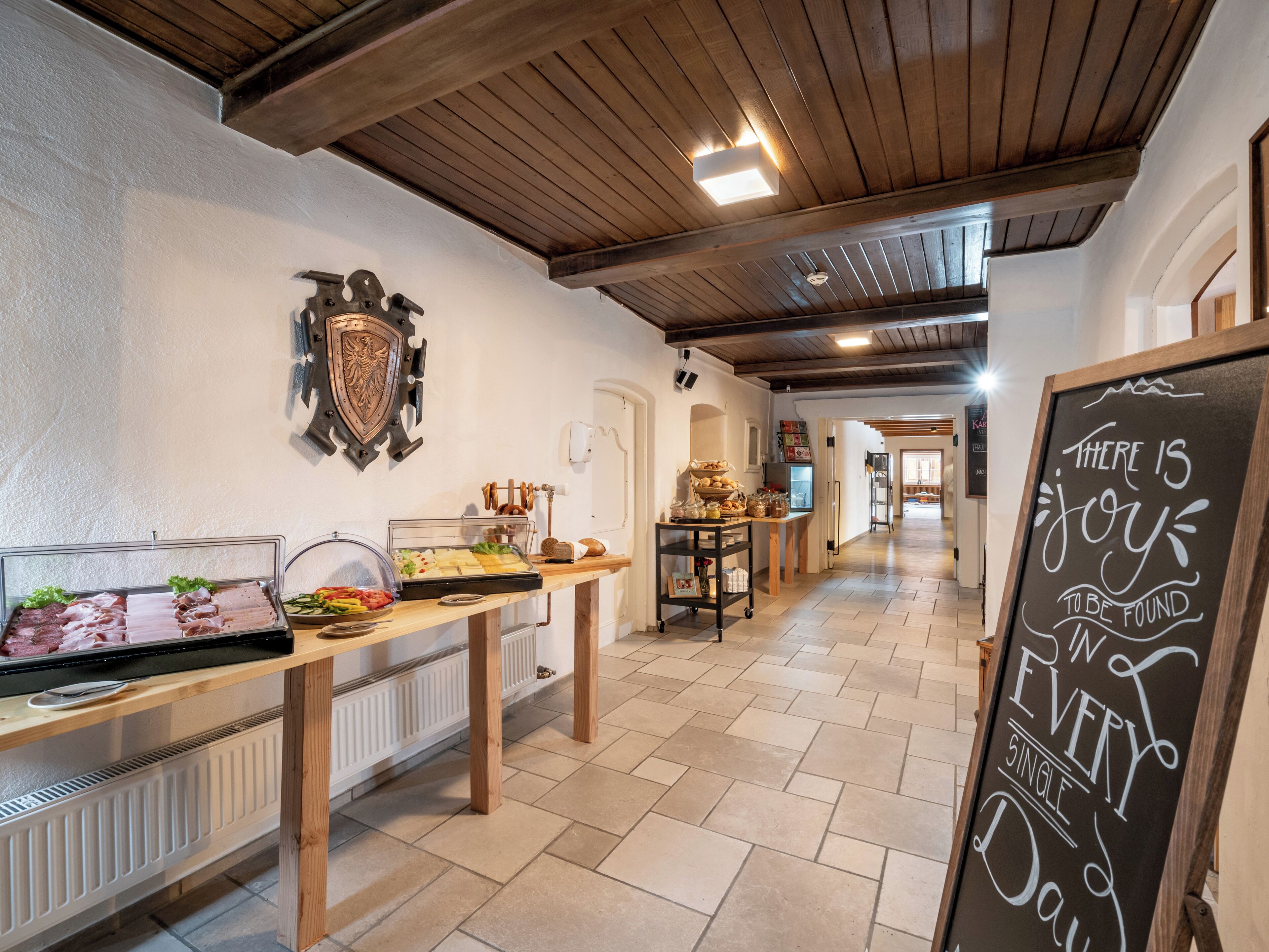 daily buffet breakfast (eur 18 per person)