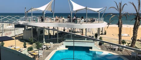 Senior Apartment, 2 Bedrooms, Partial Sea View | Balcony